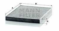 MANN-FILTER CUK 2436 Filtro, aire interior para FORD, FORD ASIA & OCEANIA, FORD AUST - Imagen 1 de 1