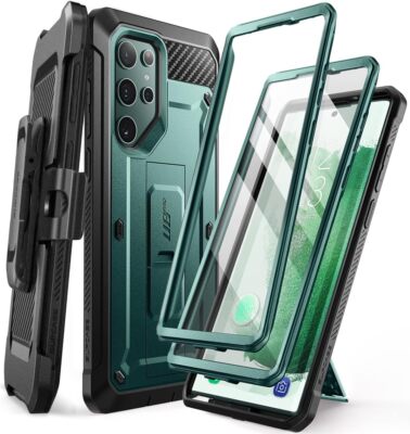 SUPCASE 20 Foot Drop Tested Protection Case for Galaxy S22Ultra 2Set Frame Cover