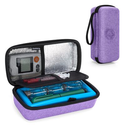 Borsa Termica Per Insulina Con 2 Mattonelle Refrigeranti - Custodia Da Viaggio Per Diabetici, Omologata TSA - 3