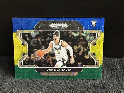 Choice Jake Rakai Jake LaRavia 2022 Panini Draft Choice Blue Yellow Green Prizm RC #87 | eBay
