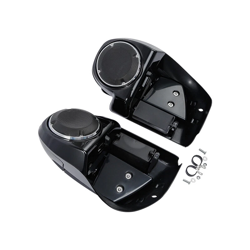 Carenagens ventiladas inferiores 6,5" alto-falante protetor de motor adequado para Harley Road Glide 14-24 - Imagem 4 de 4