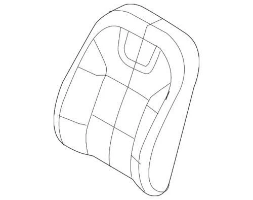Genuine Ford Focus 2008-2009 Front Seat Cushion Cover Assembly 8S4Z-5464416-AA