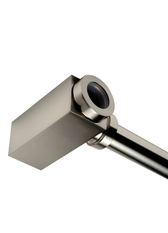 Botella decorativa moderna cuadrada de latón macizo marca ALFI AB9026 acabado P-Trap BN Foto 2 de 4