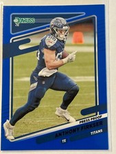 2021 Donruss #15 Anthony Firkser Tennessee Titans Press Proof