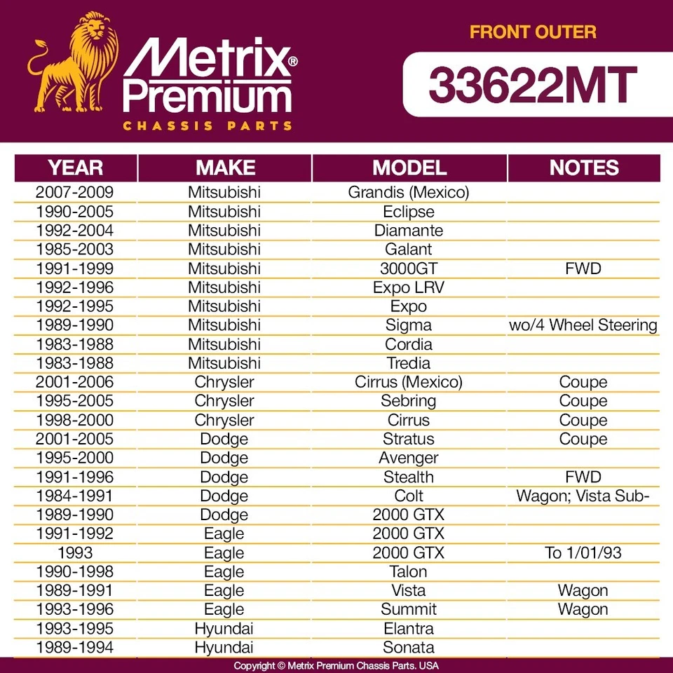 Extremidade externa frontal da haste de amarração para Eclipse Galant Sebring Avenger Elantra Sonata - Imagem 2 de 4