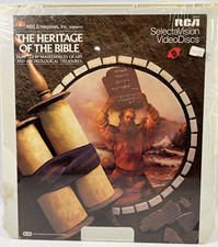 The Heritage of the Bible CED VideoDisc RCA SelectaVision NBC Sealed