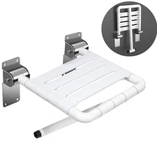 Folding Shower Seat Wall Mounted Shower Bench Load 550Lbs Fold Down Shower Chair