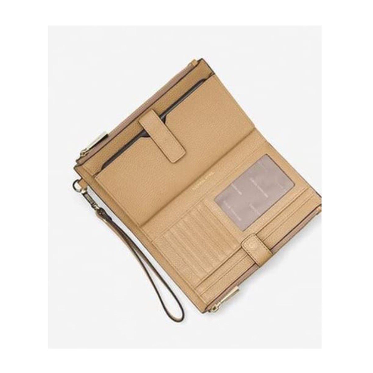 Michael Kors Double Zip Wristlet One Size (Camel) 32T8TFDW4L-222