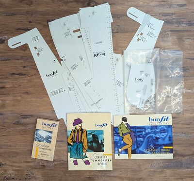Vtg Bonfit Patterner Pants Trousers w/ VHS & Books