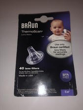 NEW Braun Pack 40 Lens Covers Filters Ear Probe ThermoScan BPA Free L 