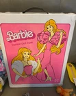 Vintage Barbie Fashion Doll Trunk Case 1982 Mattel No 1004 Bundled w/Accessories