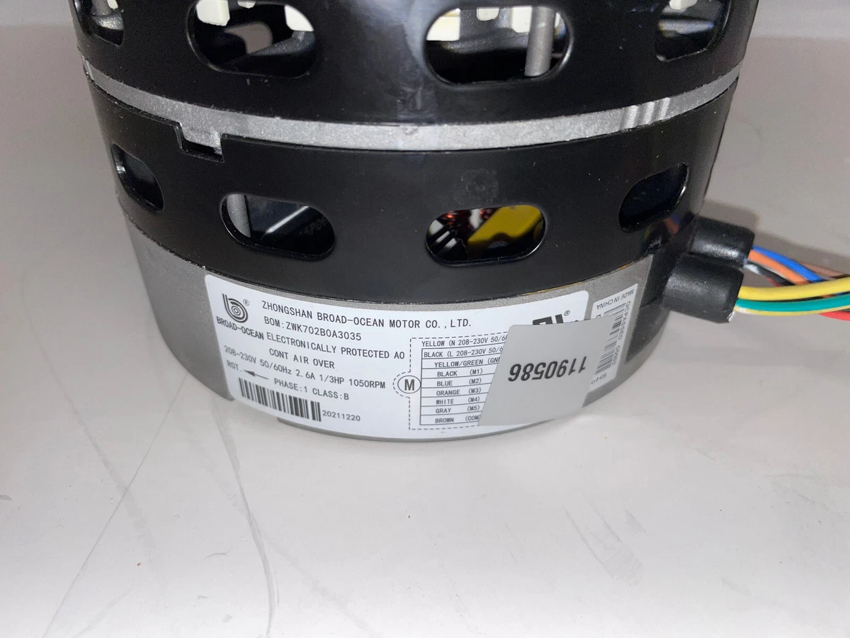 1190586 Blower Motor Smartcomfort Carrier Replaces 1187346 | eBay 