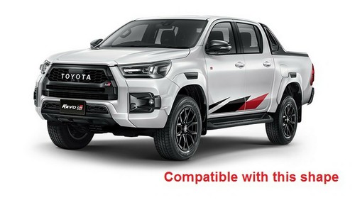 GENUINE GR SPORT SUN VISOR WIND DEFLECTOR DOUBLE CAB FITS TOYOTA HILUX 2015-2025 - Picture 7 of 14