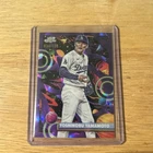 2025 Topps Chrome Cosmic Yoshinobu Yamamoto Purple Refractor /150