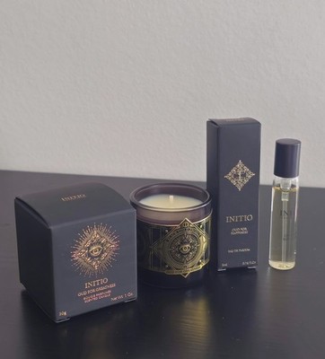 Initio Gift Set- Oud For Happiness EDP  &  Oud For Greatness Scented Candle