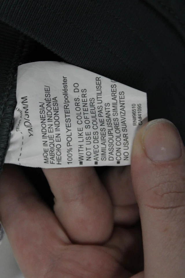 Pantalones deportivos Under Armour grises con cordón elástico cintura pierna recta talla M Foto 3 de 4