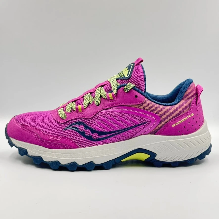 Women's Saucony Excursion TR15 Size 7 Razzle/Pink Trail Running Shoes S10668-31