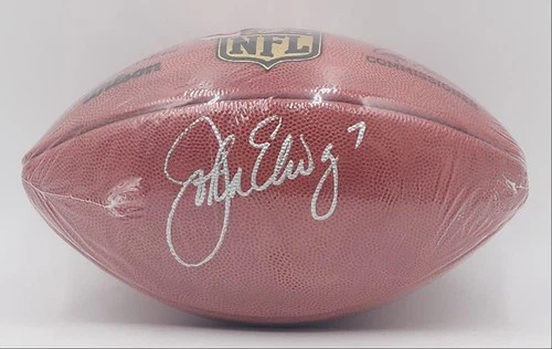JOHN ELWAY 2000 FANATICS CERT AUTHENTIC NFL FOOTBALL AUTOGRAPH AUTO Q5796