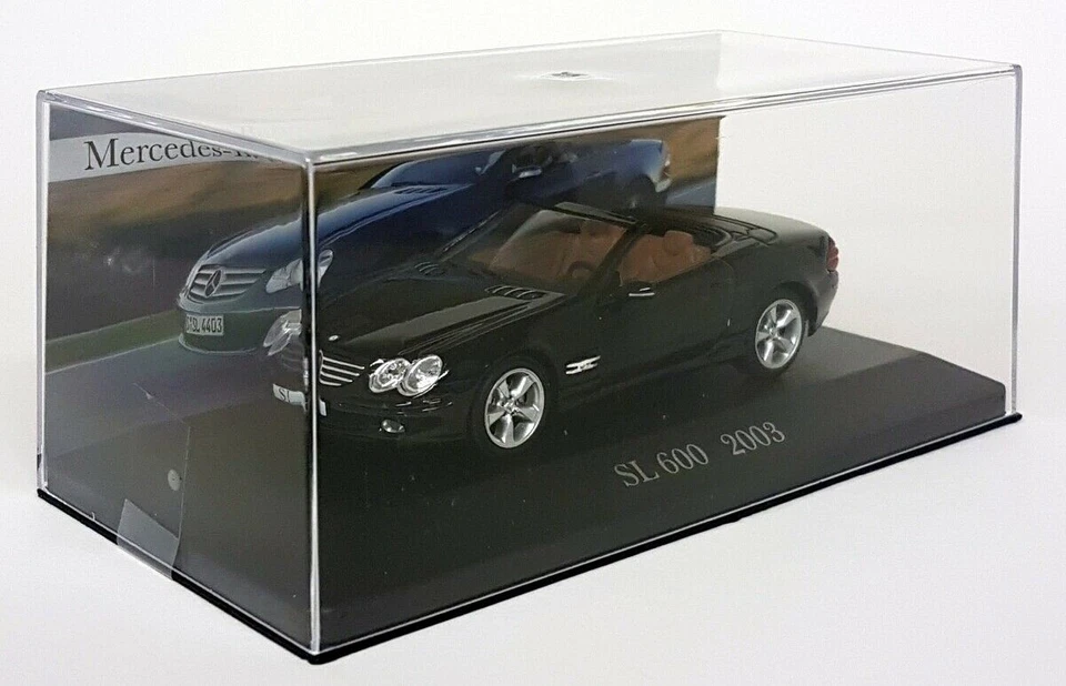Atlas 1/43 Mercedes Benz SL600 (R230) Black - Scale - Diecast model Car - Image 2 of 4