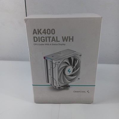 DeepCool AK400 Digital WH Performance CPU Cooler White 4 Direct Touch Copper Pad