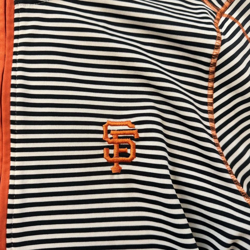 Camisa Cutter & Buck Gigantes de San Francisco Manga Larga Negro/Blanco Tira Talla Med Foto 2 de 4