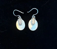 SILPADA Sterling Silver shell & stones  Earrings ~ NEW