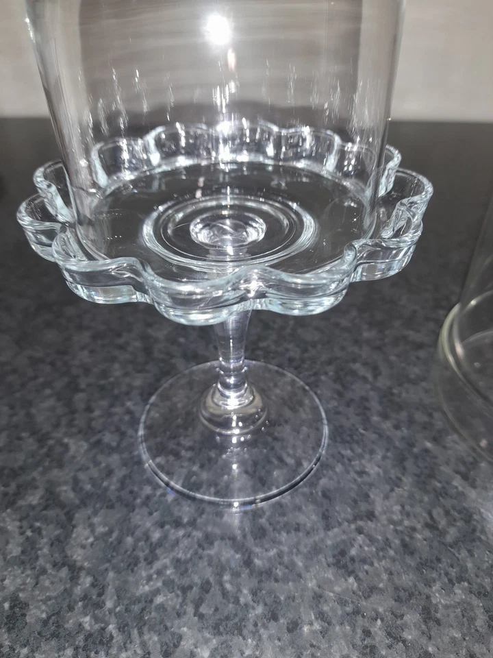 Set Di 2 Alzatine Per Dolci In Vetro Trasparente Von Scatole - Immagine 4 di 4