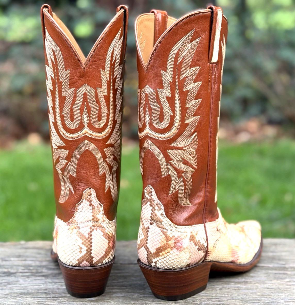 Lucchese Classics Handmade Python Snakeskin Sz 7B… - image 10