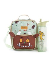 Gruffalo & Friends Green Character Face Lunch Bag and Bottle Set Unisex Kids