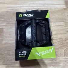 SDG Components Slater Platform Bike Pedals, Nylon - 9/16'' - Black - Pair 00001