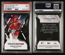 2021 Topps Stadium Club Shohei Ohtani T13 Triumvirates Die-Cut Black */99🔴PSA 9