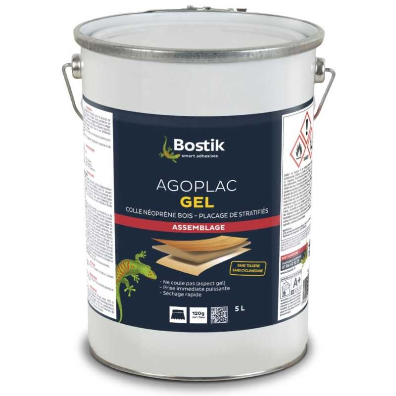 Colle neoprene Agoplac Bostik gel 5L a prise immediate sans coulure