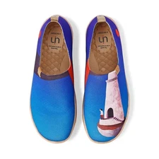 Men Size 6-11 UIN Slip On Shoes Canvas Comfortable Loafers "Beacon for You"
