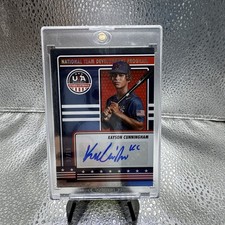 2023 USA Stars & Stripes National Team Auto Kayson Cunningham #NTDP-KC Gold /10 