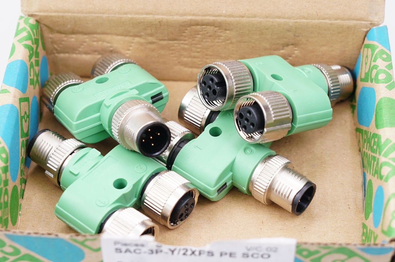 1 Piece Phoenix Contact Y-Distributor - SAC-3P-Y/2XFS PE SCO 1523971 New