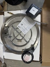 Stanbroil 25 Inch Drop-in Round Natural Gas Fire Pit Kit with Spark Ignition