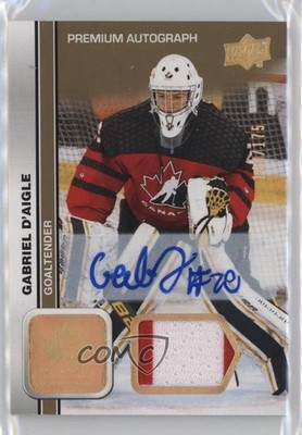 2023 Team Canada Juniors Men's U-18 144/175 Gabriel D'Aigle #38 Patch Auto xl8