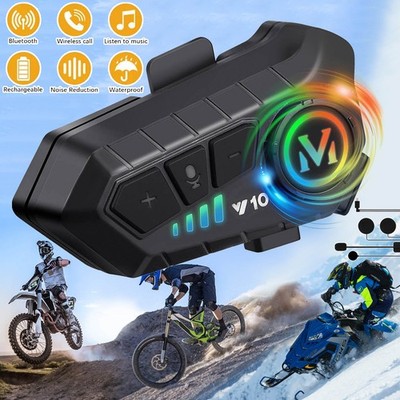 Bluetooth Motorradhelm Headset Motorcycle Helmet Kopfhörer Radfahren Skifahren