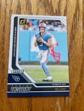 WILL LEVIS Tennessee Titans 2024 Panini Donruss BEST OF INSTANT INSERT #3