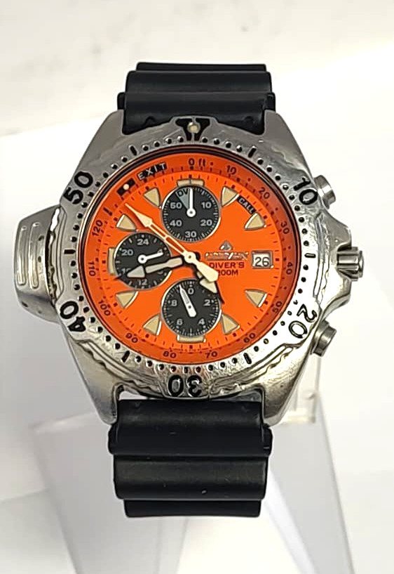 Buy RARE Citizen Promaster Orange Dial Men's Diver Watch 200m 3745