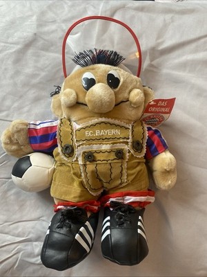 Vintage Das Original F.C. Bayern Puppe Werbung Plüsch Neu