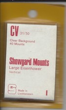 40 Showgard CV Mounts 31 x 50 Clear FREE U.S. Shipping w/$60 Order (Mix/Match)