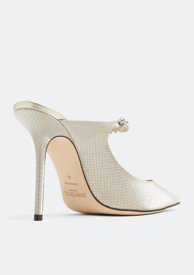 JIMMY CHOO Women Bing 100 Heels Silver Size EU 37 RRP £1400 image 2