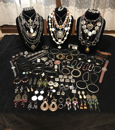 Huge jewelry Lot costume Designer Wearable