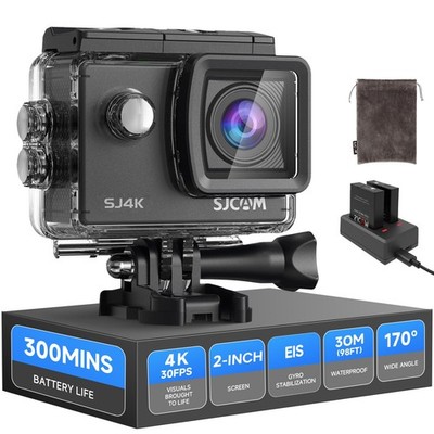 SJCAM SJ4000 4K Ultra HD Waterproof Action Camera - 20MP WiFi Sports Cam for...