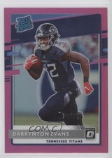 2020 Panini Donruss Optic Rated Rookies Pink Prizm Darrynton Evans #183 06nx