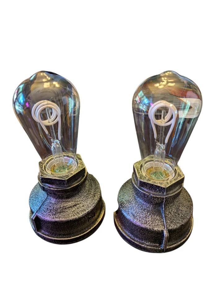 Una Lámpara Táctil Boncoo Industrial/Steampunk Retro, Hierro Forjado, Bombilla Incluida  Foto 4 de 4