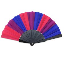 Bisexual Pride Hand Fan LGBTQ Small Folding Fan Bi Pride LGBTQ Accessory