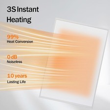 350W Far Infrared Panel Heater Electric Heater Panel Wall Mounted Thermostat