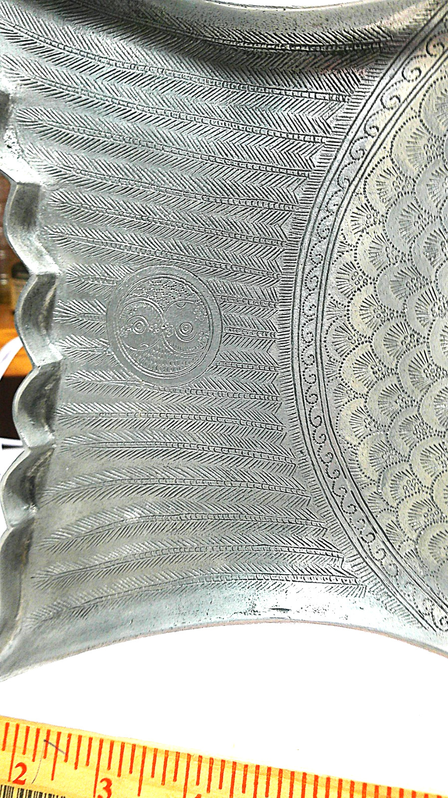 Large  Aluminum Fish Serving Platter by Arthur Court Design Vintage 25"